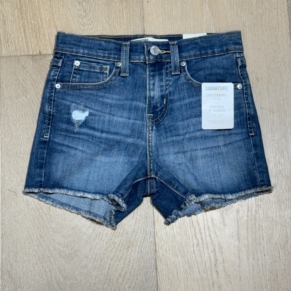 Signature by Levi Strauss Girl's Blue Jean Shorts